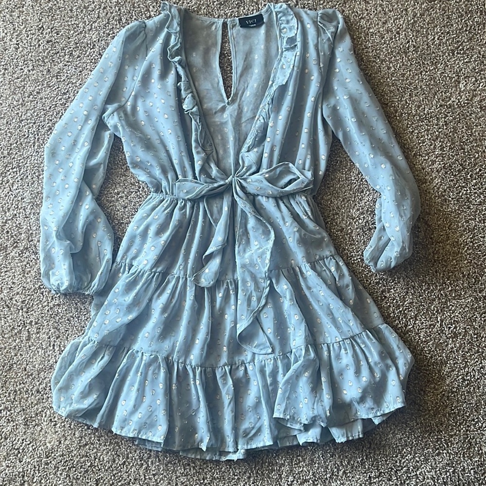 Long sleeve mini dress